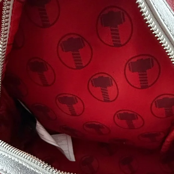 Loungefly Marvel Thor Backpack - Red, Black, Silver - Picture 4 of 4